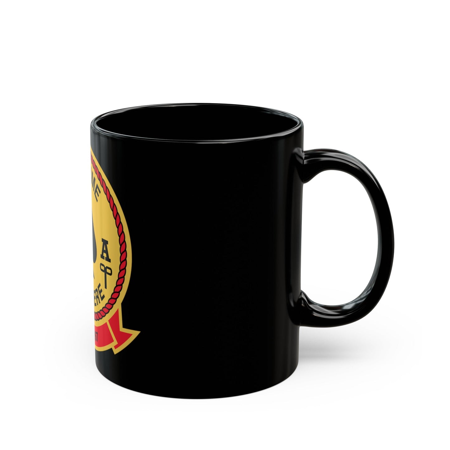 HMLA 267 Any Time Any Where (USMC) Black Coffee Mug-The Sticker Space