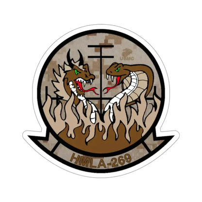 HMLA 269 Desert (USMC) STICKER Vinyl Die-Cut Decal 5 Inch - The Sticker Space