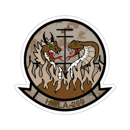 HMLA 269 Desert (USMC) STICKER Vinyl Die-Cut Decal - The Sticker Space