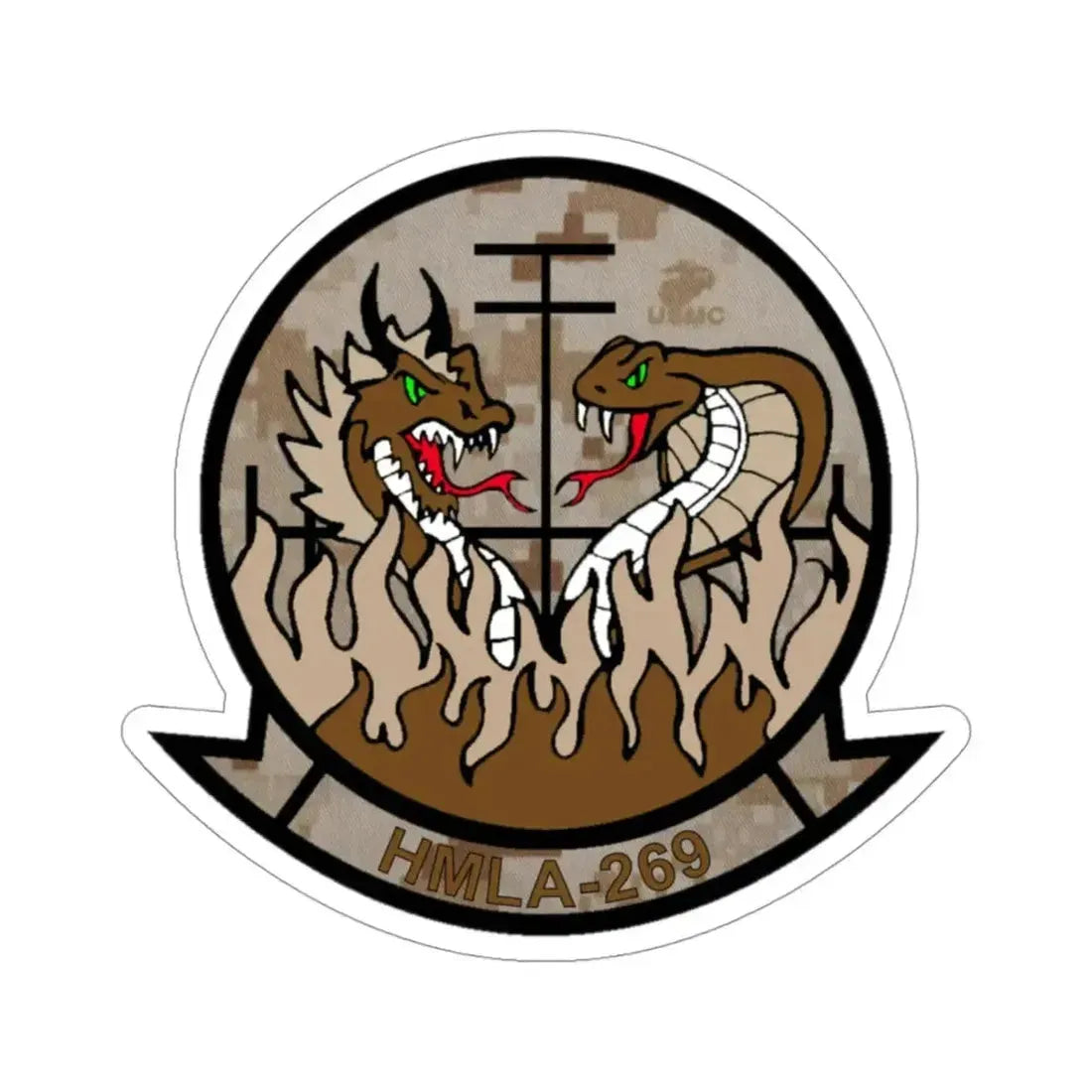 HMLA 269 Desert (USMC) STICKER Vinyl Die-Cut Decal - The Sticker Space