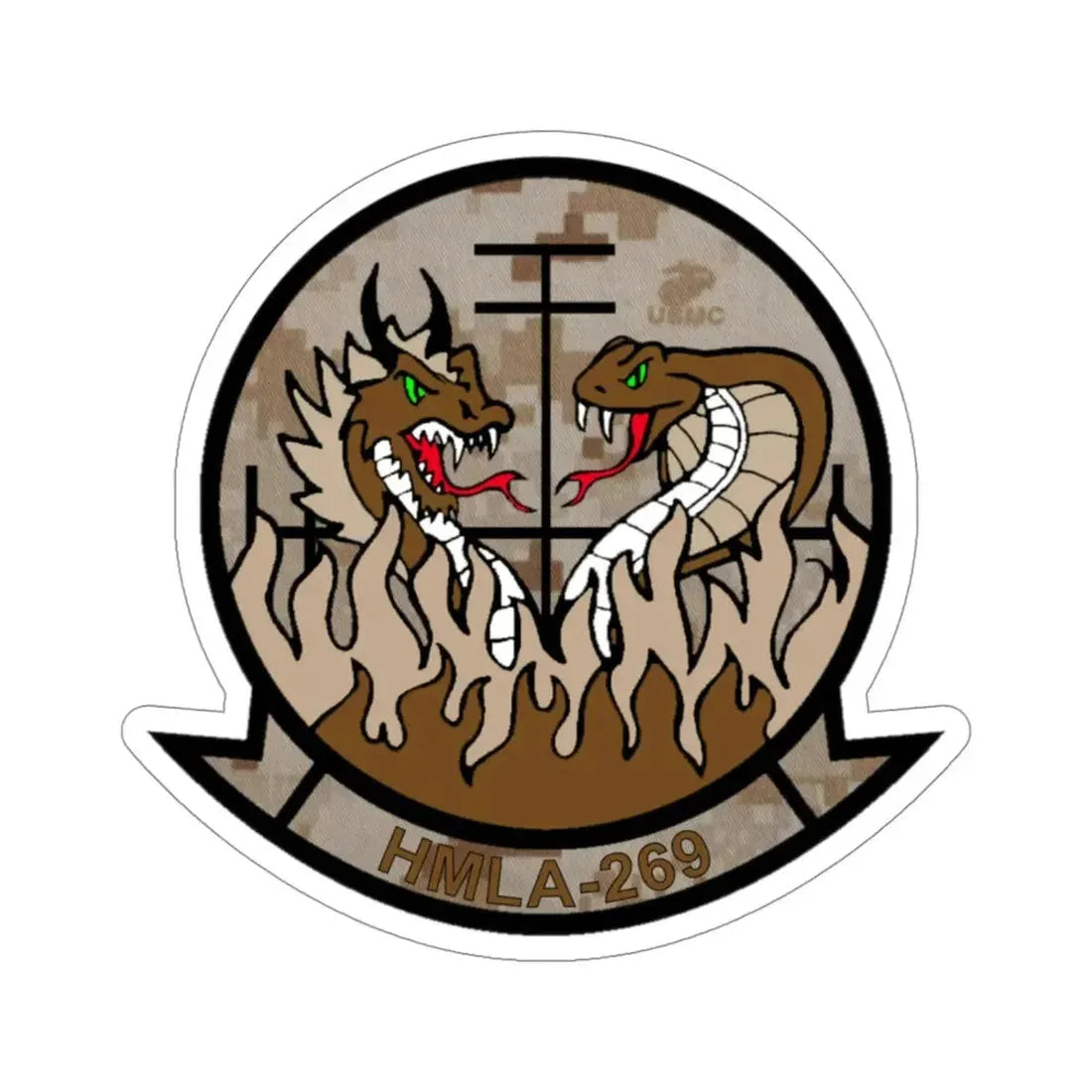 HMLA 269 Desert (USMC) STICKER Vinyl Die-Cut Decal - The Sticker Space