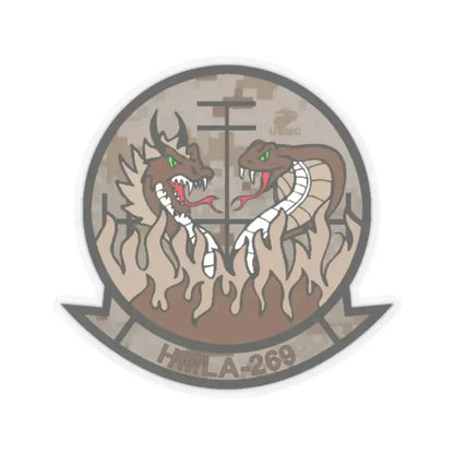 HMLA 269 Desert (USMC) STICKER Vinyl Kiss-Cut Decal 2 Inch Transparent - The Sticker Space