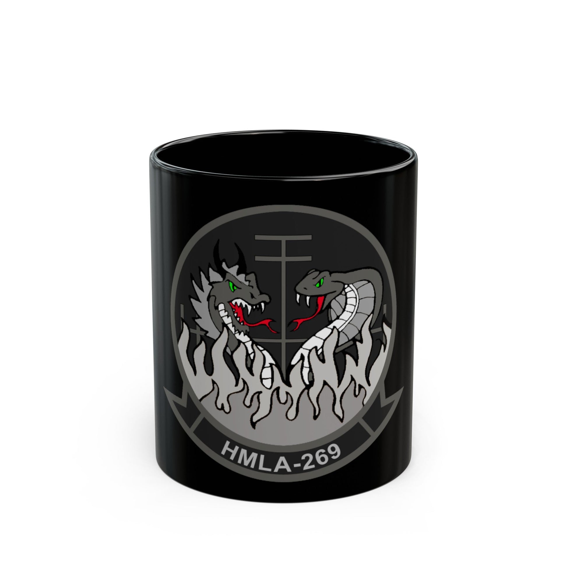 HMLA 269 (USMC) Black Coffee Mug-11oz-The Sticker Space