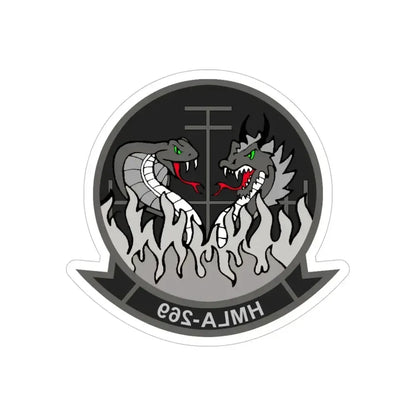 HMLA 269 (USMC) REVERSE PRINT Transparent Die-Cut STICKER 6 Inch Die-Cut Transparent - The Sticker Space