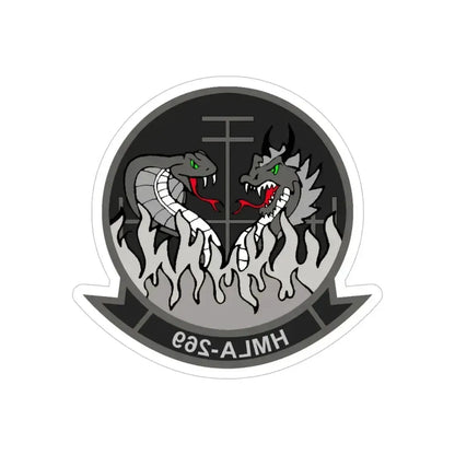 HMLA 269 (USMC) REVERSE PRINT Transparent Die-Cut STICKER - The Sticker Space