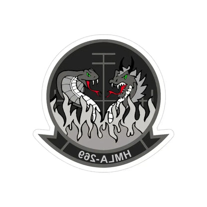 HMLA 269 (USMC) REVERSE PRINT Transparent Die-Cut STICKER - The Sticker Space