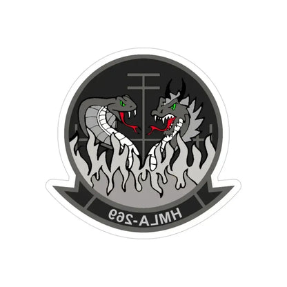 HMLA 269 (USMC) REVERSE PRINT Transparent Die-Cut STICKER - The Sticker Space