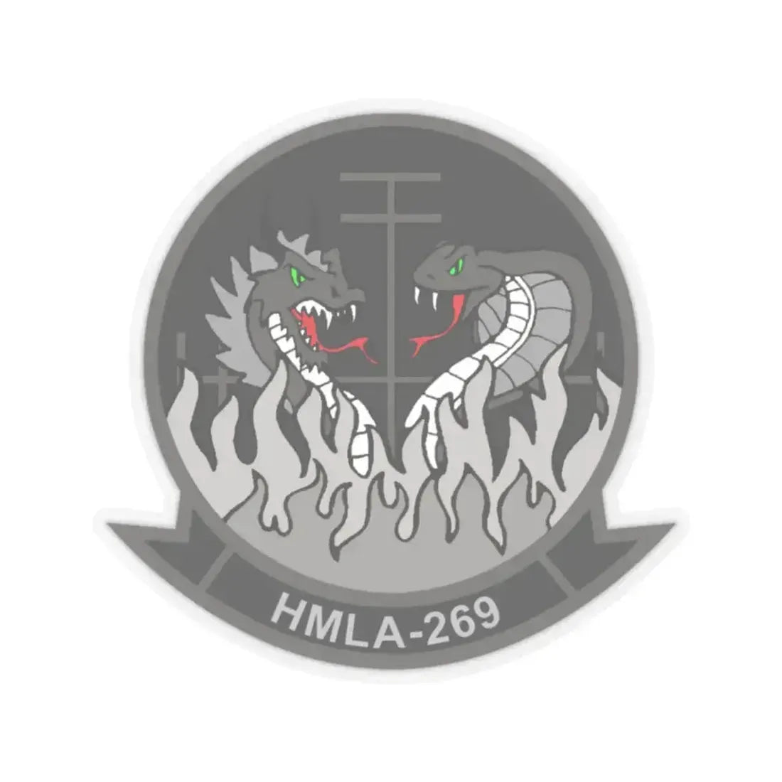 HMLA 269 (USMC) STICKER Vinyl Kiss-Cut Decal 2 Inch Transparent - The Sticker Space