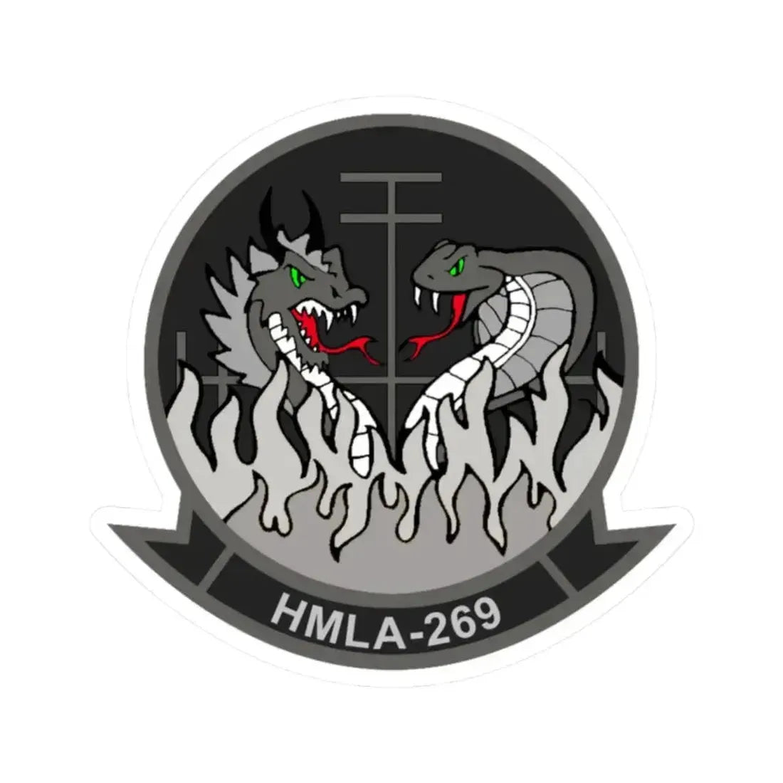 HMLA 269 (USMC) STICKER Vinyl Kiss-Cut Decal 2 Inch White - The Sticker Space