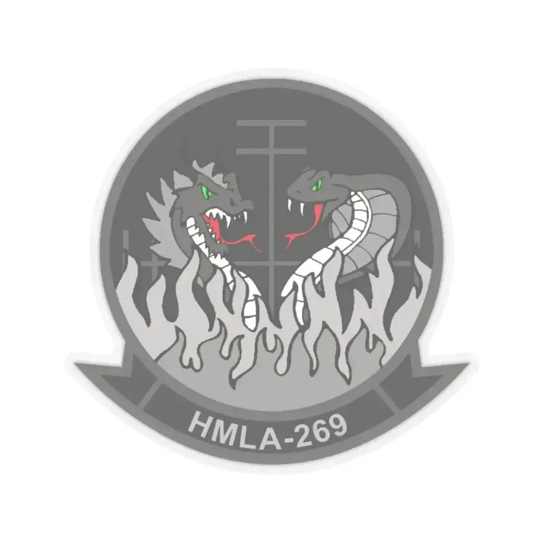 HMLA 269 (USMC) STICKER Vinyl Kiss-Cut Decal 4 Inch Transparent - The Sticker Space