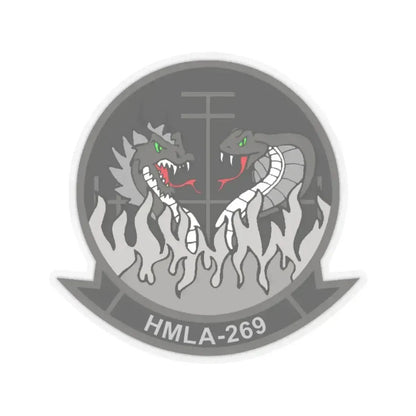 HMLA 269 (USMC) STICKER Vinyl Kiss-Cut Decal 4 Inch Transparent - The Sticker Space