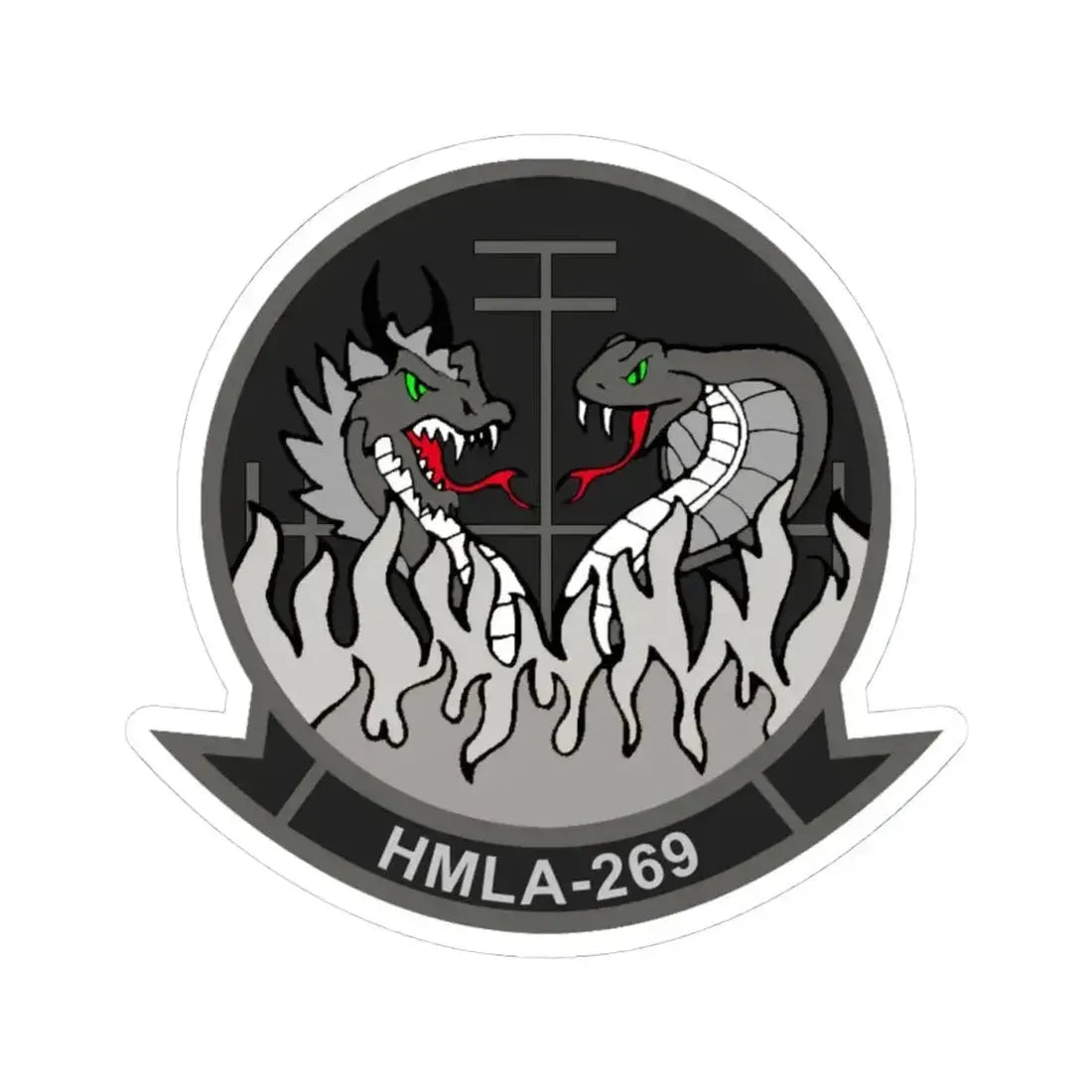 HMLA 269 (USMC) STICKER Vinyl Kiss-Cut Decal 4 Inch White - The Sticker Space