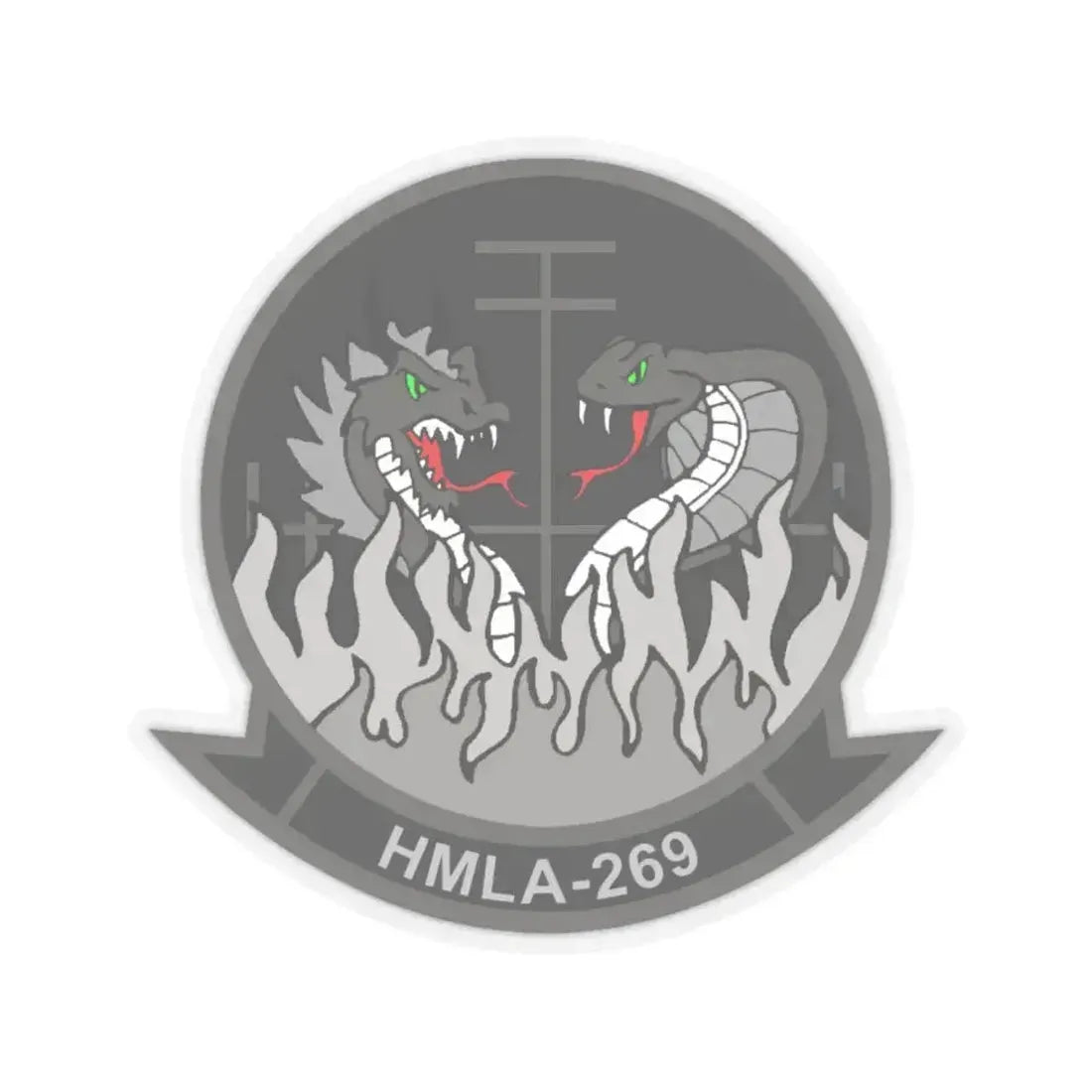 HMLA 269 (USMC) STICKER Vinyl Kiss-Cut Decal 6 Inch Transparent - The Sticker Space