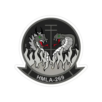HMLA 269 (USMC) Transparent STICKER Die-Cut Vinyl Decal 3 Inch - The Sticker Space