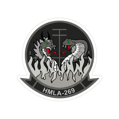 HMLA 269 (USMC) Transparent STICKER Die-Cut Vinyl Decal 3 Inch - The Sticker Space
