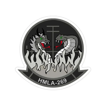 HMLA 269 (USMC) Transparent STICKER Die-Cut Vinyl Decal 4 Inch - The Sticker Space