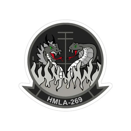 HMLA 269 (USMC) Transparent STICKER Die-Cut Vinyl Decal 6 Inch - The Sticker Space