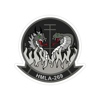 HMLA 269 (USMC) Transparent STICKER Die-Cut Vinyl Decal 6 Inch - The Sticker Space