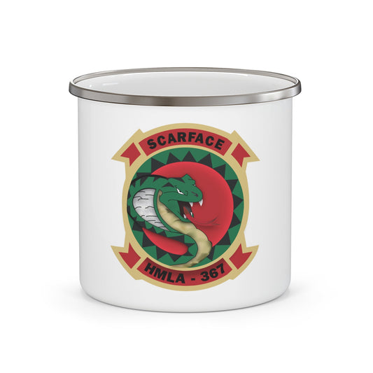 HMLA 367 Scarface (USMC) Enamel Mug-12oz-The Sticker Space