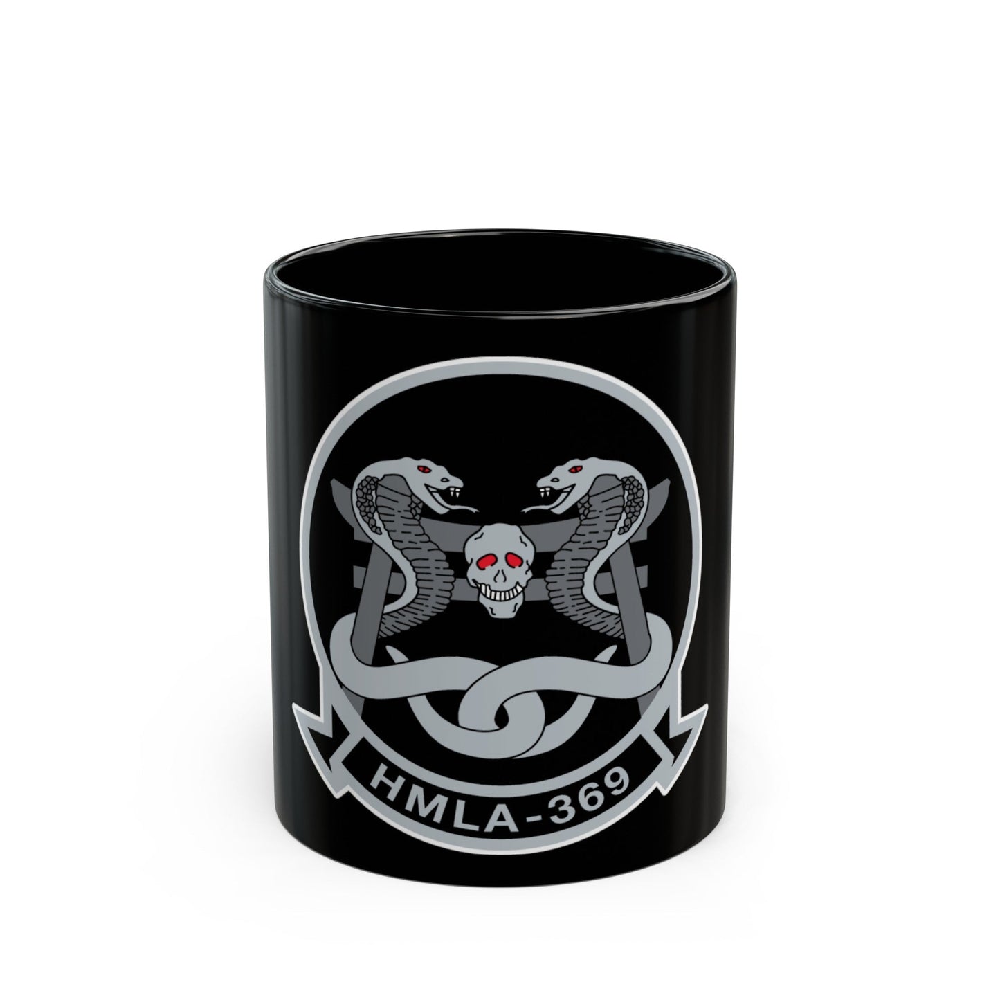 HMLA 369 (USMC) Black Coffee Mug-11oz-The Sticker Space