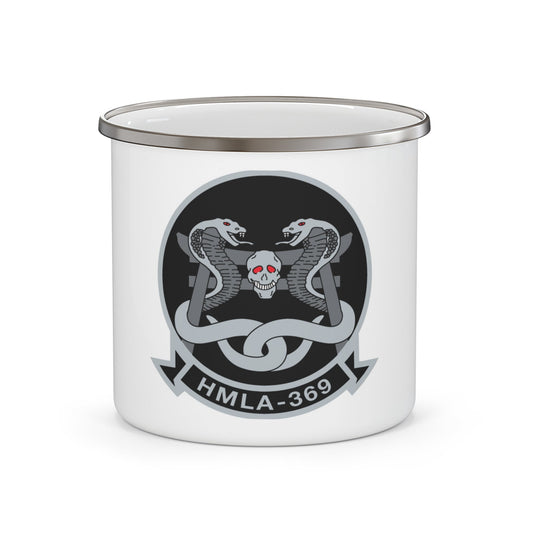 HMLA 369 (USMC) Enamel Mug-12oz-The Sticker Space