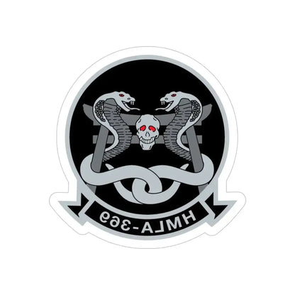 HMLA 369 (USMC) REVERSE PRINT Transparent Die-Cut STICKER - The Sticker Space