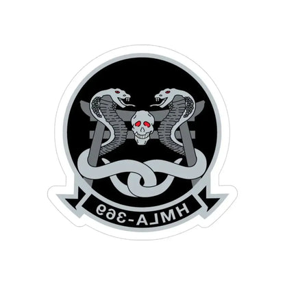 HMLA 369 (USMC) REVERSE PRINT Transparent Die-Cut STICKER - The Sticker Space
