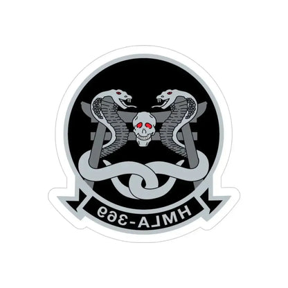 HMLA 369 (USMC) REVERSE PRINT Transparent Die-Cut STICKER - The Sticker Space