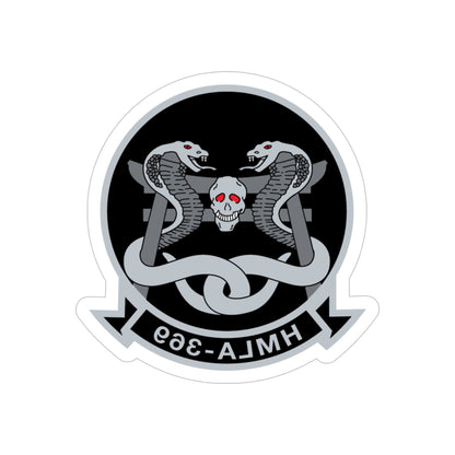 HMLA 369 (USMC) REVERSE PRINT Transparent STICKER-6 Inch-The Sticker Space