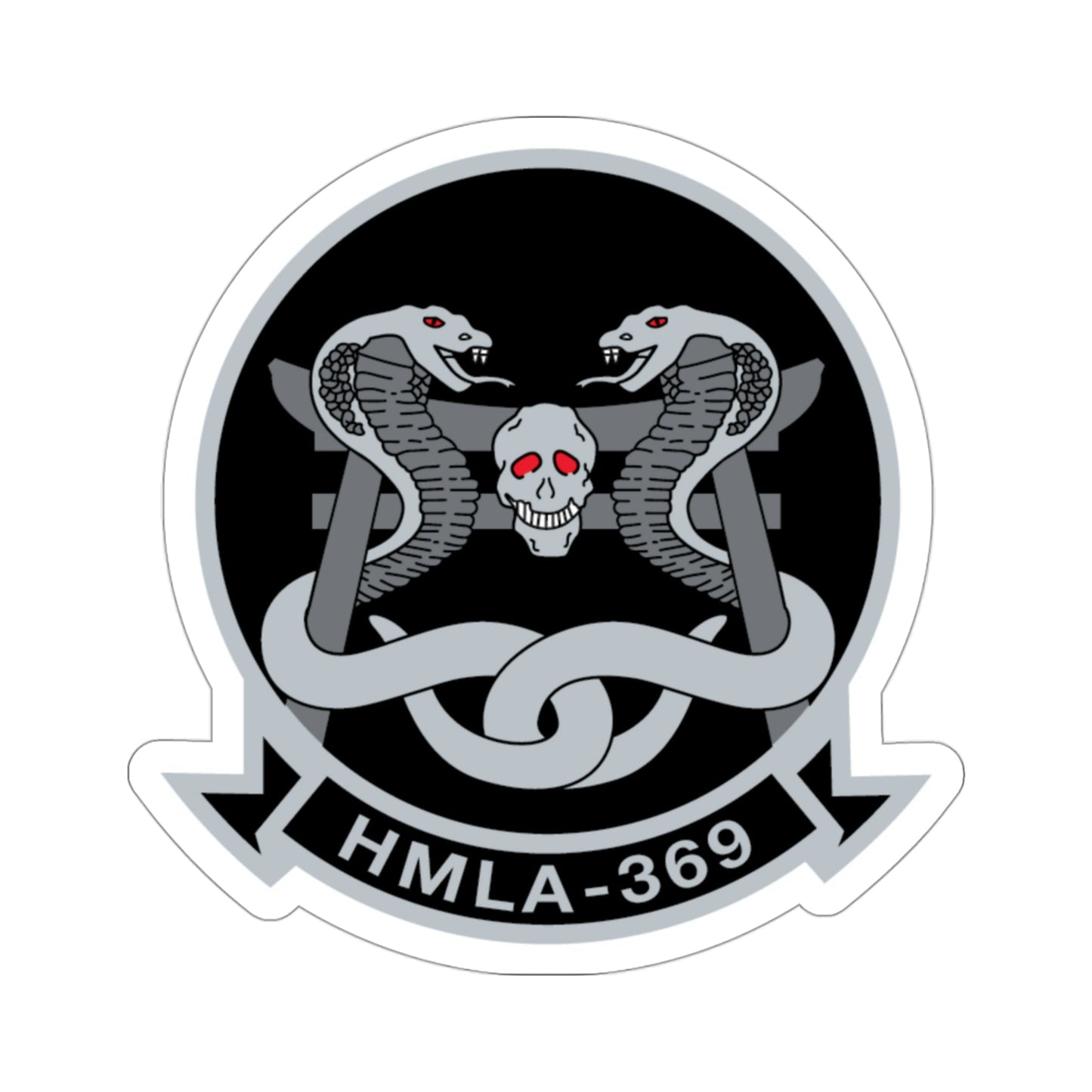 HMLA 369 (USMC) STICKER Vinyl Die-Cut Decal-3 Inch-The Sticker Space