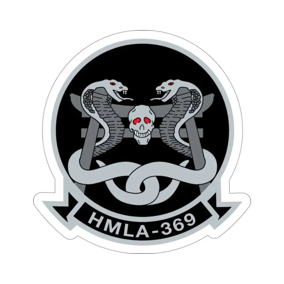 HMLA 369 (USMC) STICKER Vinyl Die-Cut Decal 3 Inch - The Sticker Space