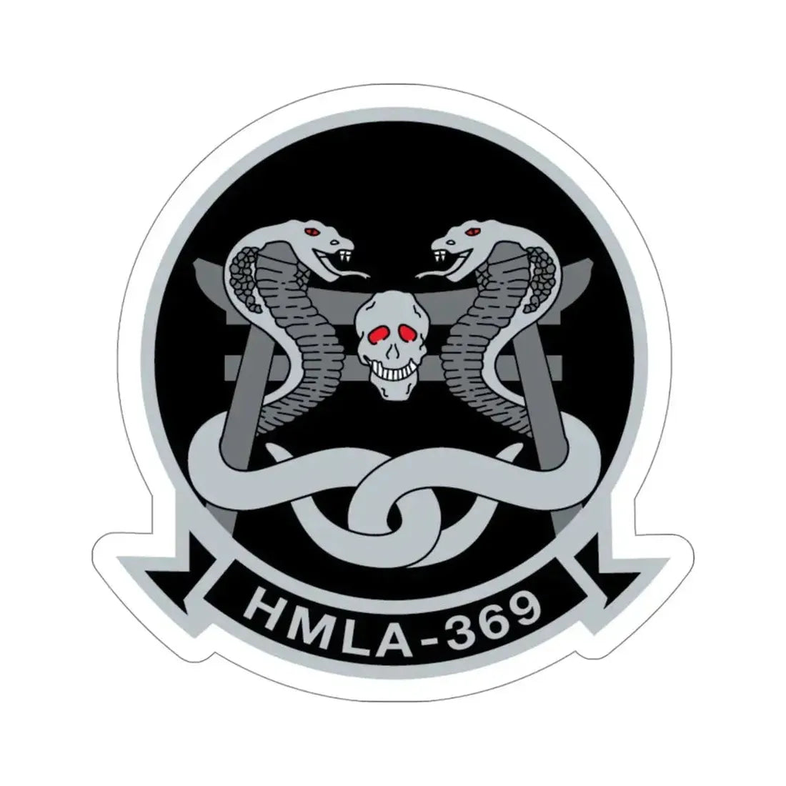 HMLA 369 (USMC) STICKER Vinyl Die-Cut Decal 4 Inch - The Sticker Space