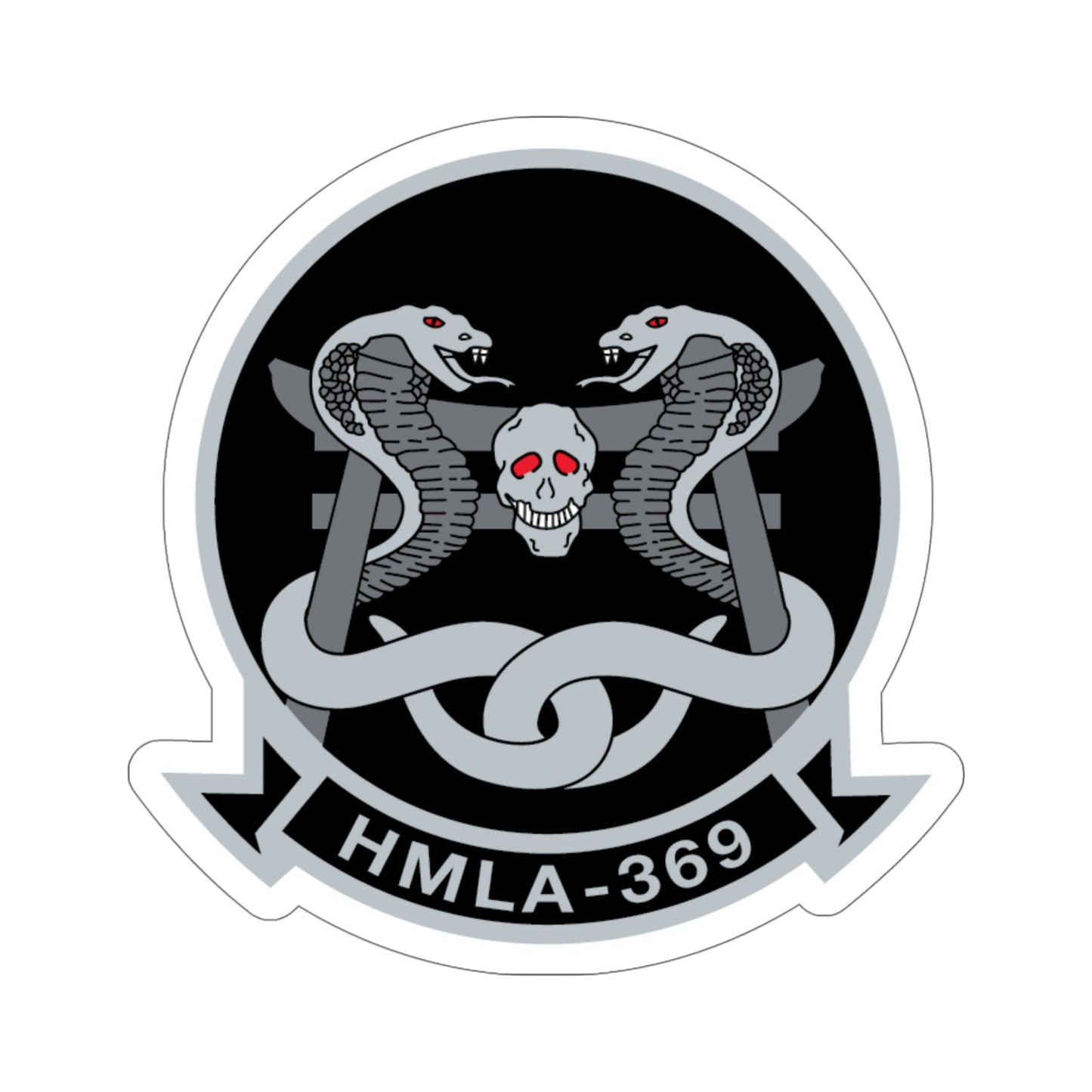 HMLA 369 (USMC) STICKER Vinyl Die-Cut Decal-6 Inch-The Sticker Space