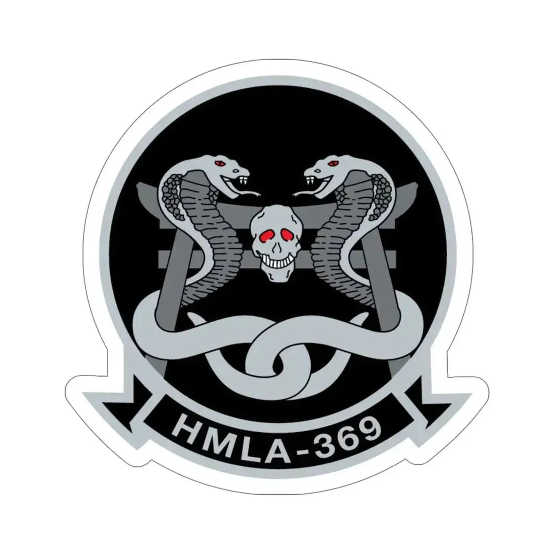HMLA 369 (USMC) STICKER Vinyl Die-Cut Decal 6 Inch - The Sticker Space