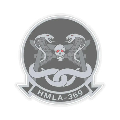 HMLA 369 (USMC) STICKER Vinyl Kiss-Cut Decal 3 Inch Transparent - The Sticker Space