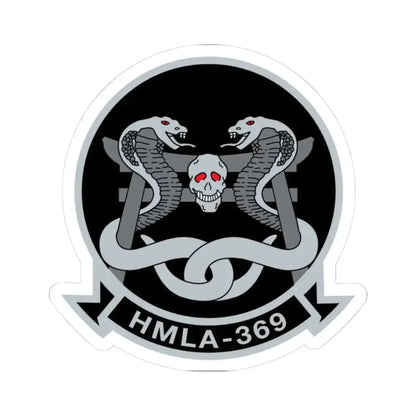 HMLA 369 (USMC) STICKER Vinyl Kiss-Cut Decal 3 Inch White - The Sticker Space