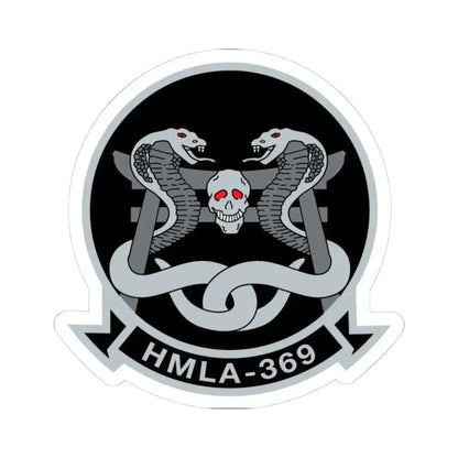 HMLA 369 (USMC) STICKER Vinyl Kiss-Cut Decal 4 Inch White - The Sticker Space