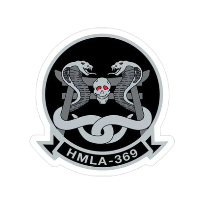 HMLA 369 (USMC) Transparent STICKER Die-Cut Vinyl Decal 2 Inch - The Sticker Space