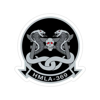 HMLA 369 (USMC) Transparent STICKER Die-Cut Vinyl Decal 5 Inch - The Sticker Space