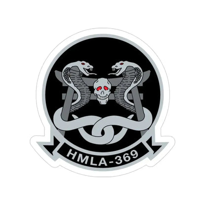 HMLA 369 (USMC) Transparent STICKER Die-Cut Vinyl Decal 6 Inch - The Sticker Space