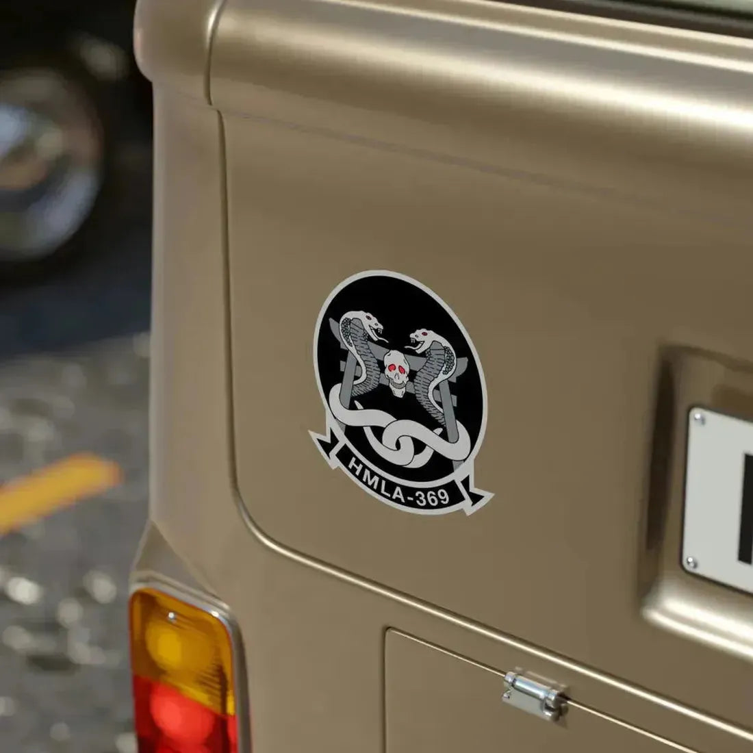 HMLA 369 (USMC) Transparent STICKER Die-Cut Vinyl Decal - The Sticker Space