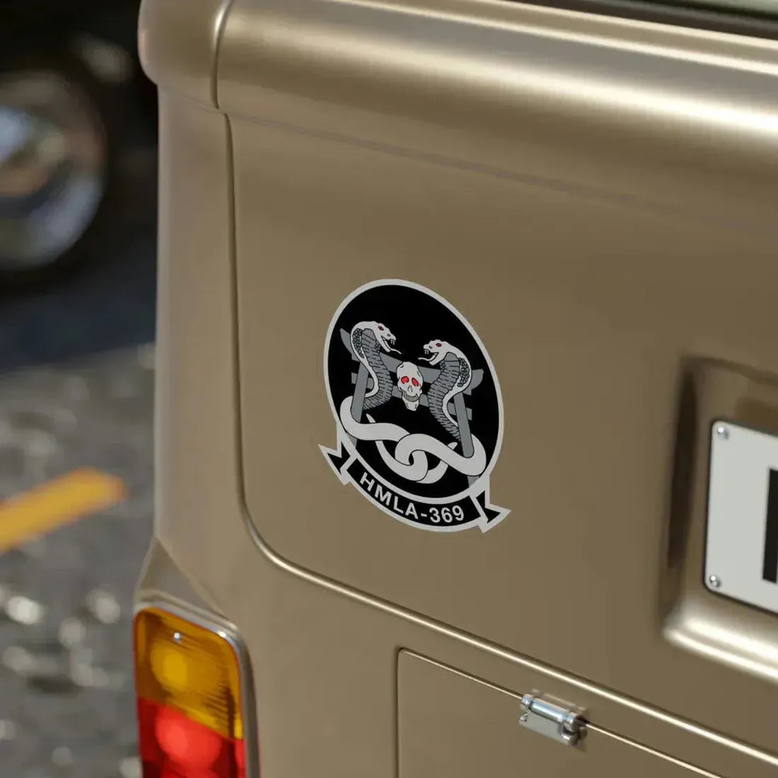 HMLA 369 (USMC) Transparent STICKER Die-Cut Vinyl Decal - The Sticker Space