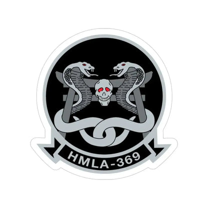 HMLA 369 (USMC) Transparent STICKER Die-Cut Vinyl Decal - The Sticker Space