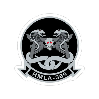 HMLA 369 (USMC) Transparent STICKER Die-Cut Vinyl Decal - The Sticker Space