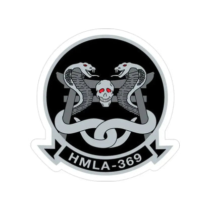 HMLA 369 (USMC) Transparent STICKER Die-Cut Vinyl Decal - The Sticker Space