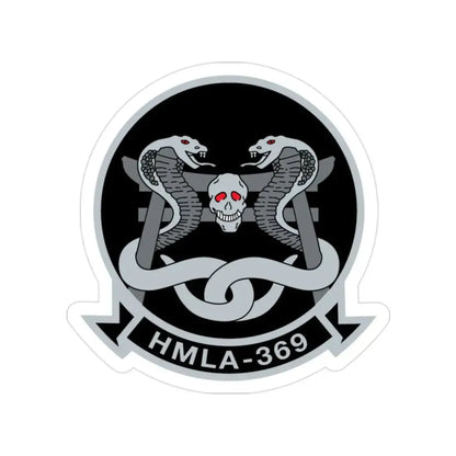 HMLA 369 (USMC) Transparent STICKER Die-Cut Vinyl Decal - The Sticker Space