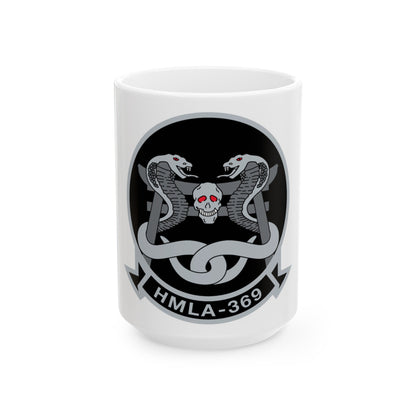 HMLA 369 (USMC) White Coffee Mug-15oz-The Sticker Space