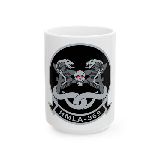 HMLA 369 (USMC) White Coffee Mug-15oz-The Sticker Space