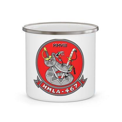 HMLA 467 (USMC) Enamel Mug-12oz-The Sticker Space