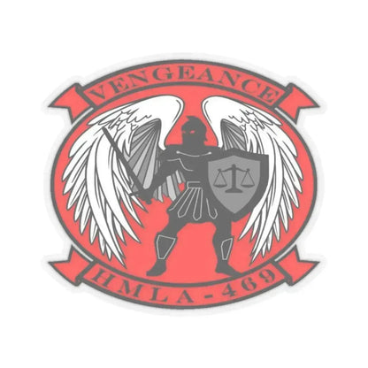 HMLA 469 Vengeance (USMC) STICKER Vinyl Kiss-Cut Decal 2 Inch Transparent - The Sticker Space